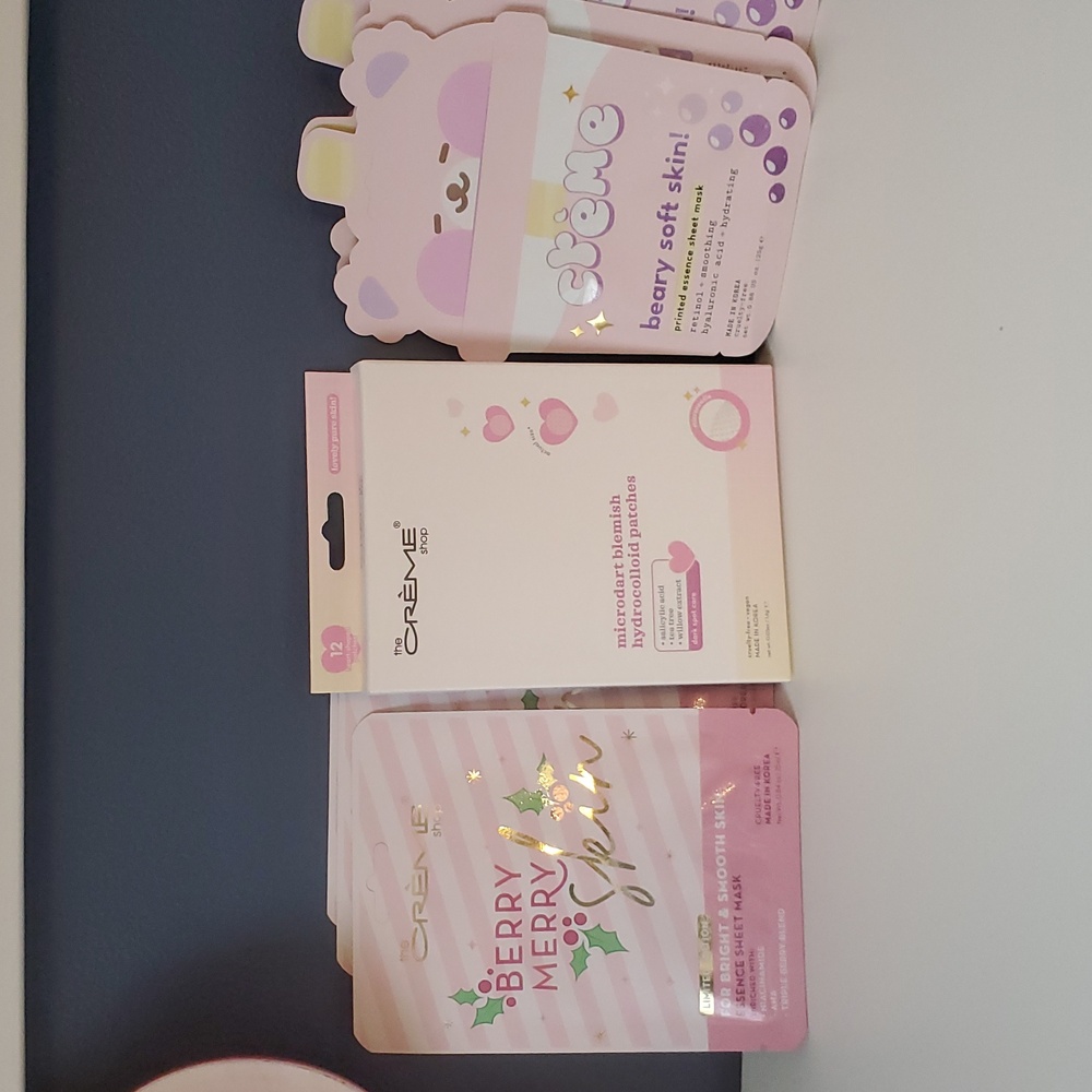 The Crème Shop Skincare Bundle Acne Patches + Sheet Masks K Beauty Gift Set